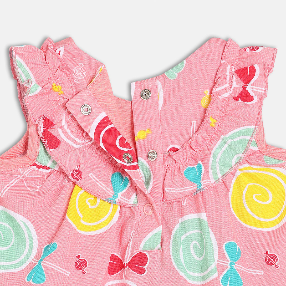 Girls Pink Sleeveless Dress