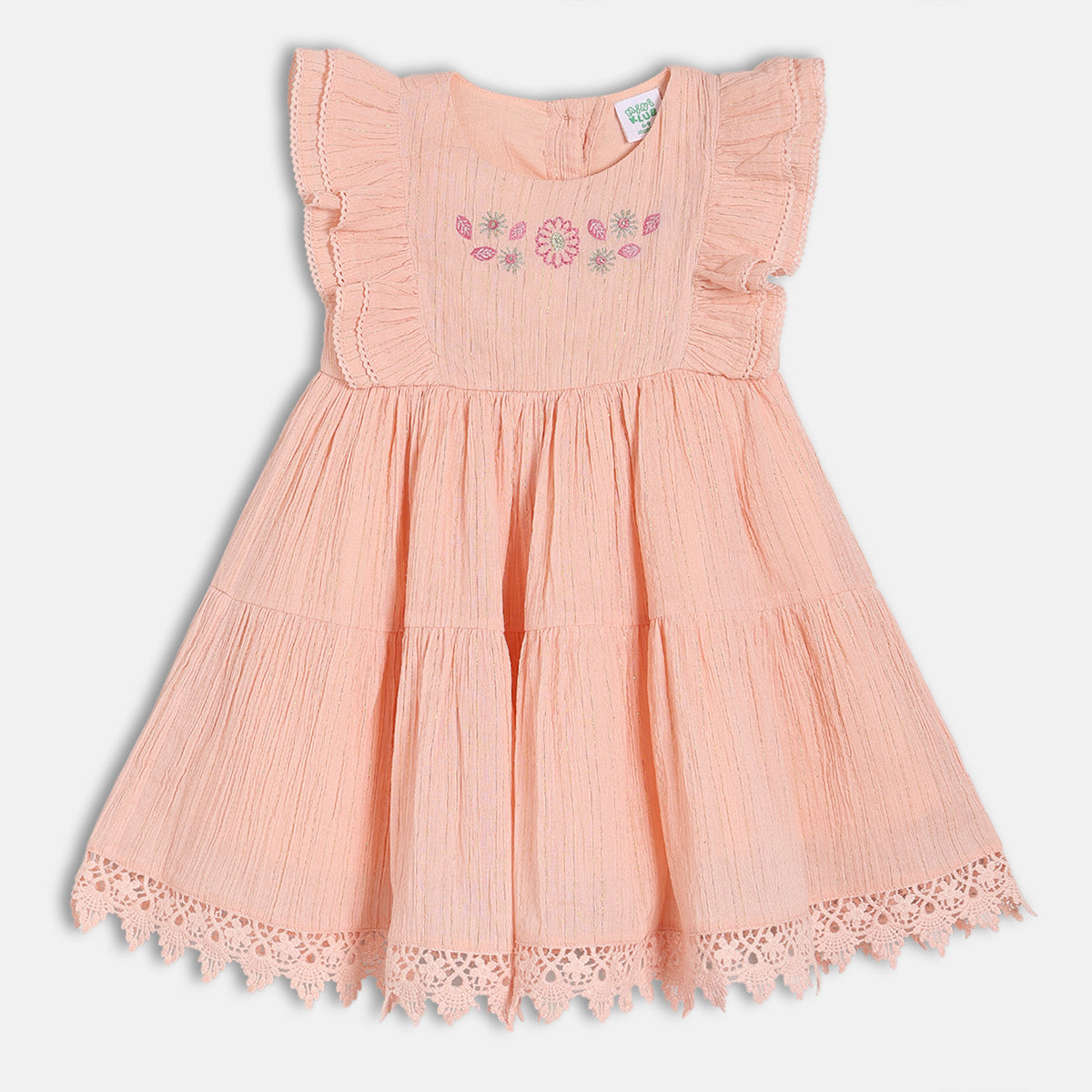 Girls Dress - Peach