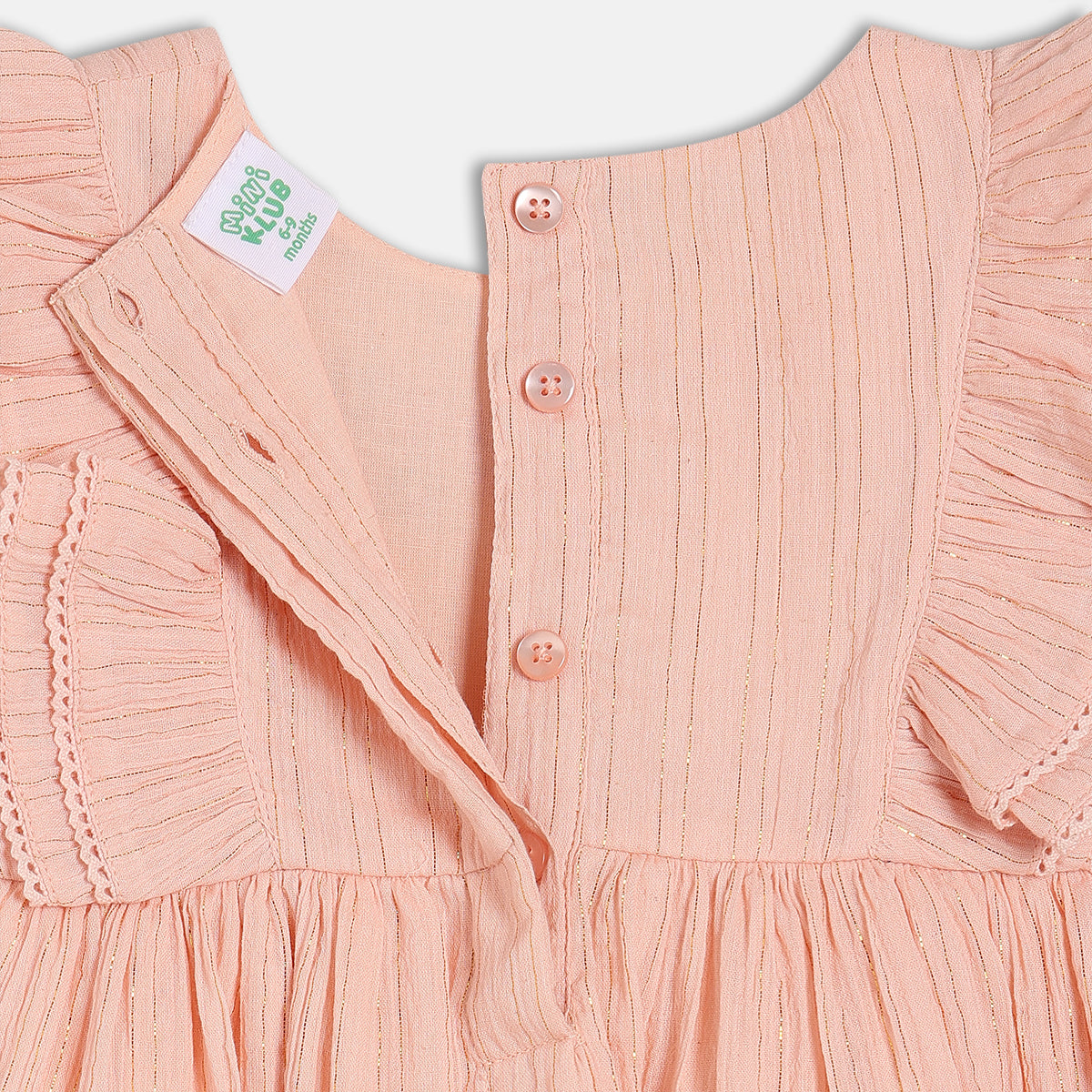 Girls Dress - Peach