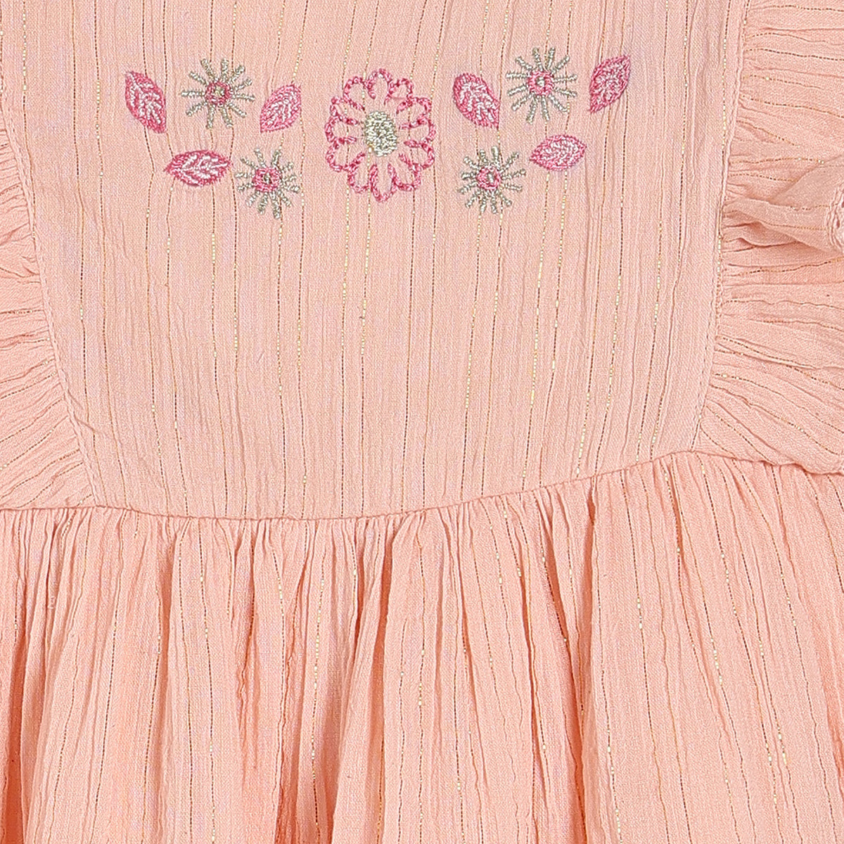 Girls Dress - Peach