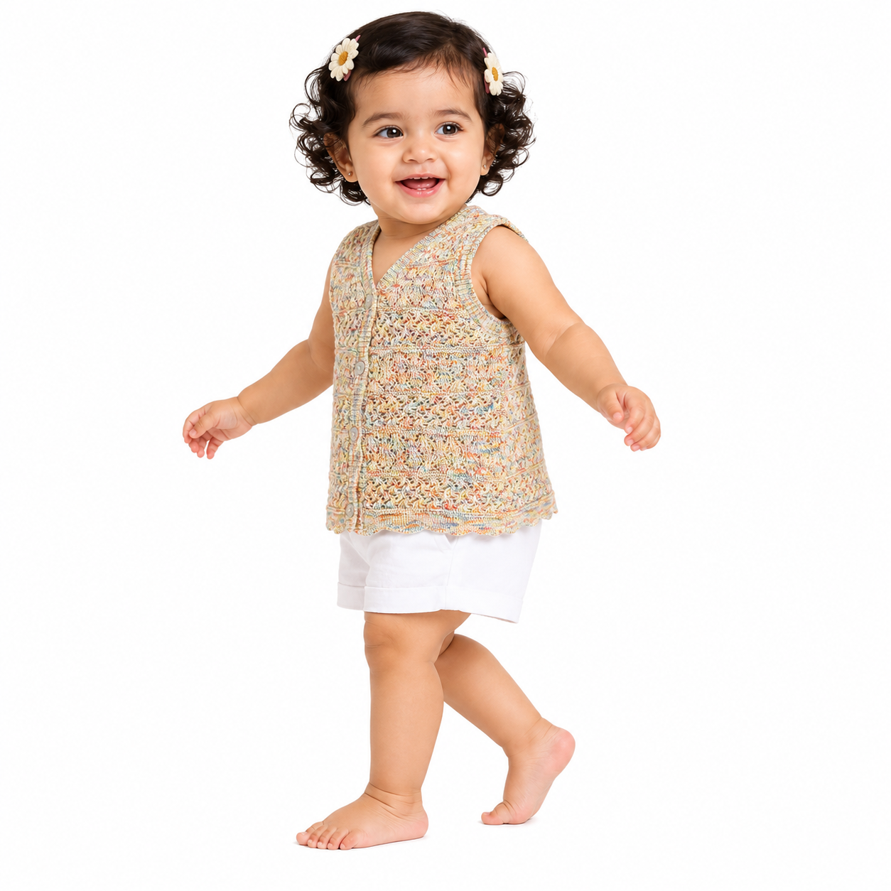 Girls Marshmallow Pack Of 1 Gilet