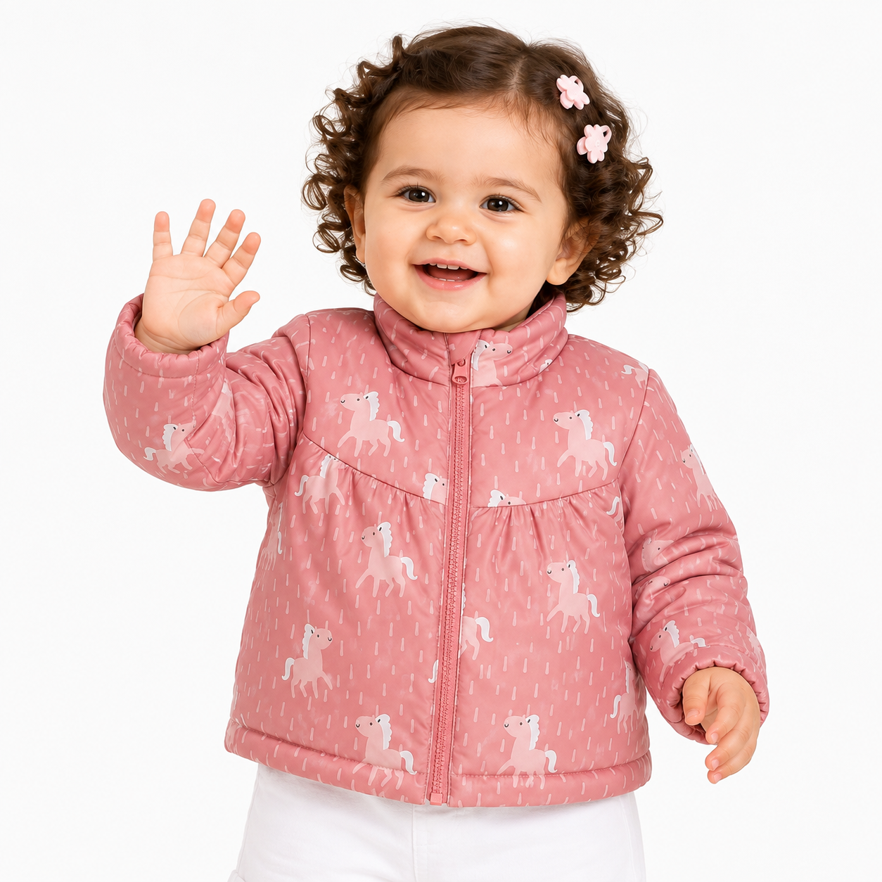 Girls Multicolor Pack Of 1 Jacket