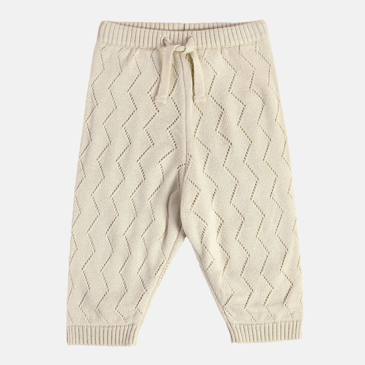 Girls Off White Knit Bottom