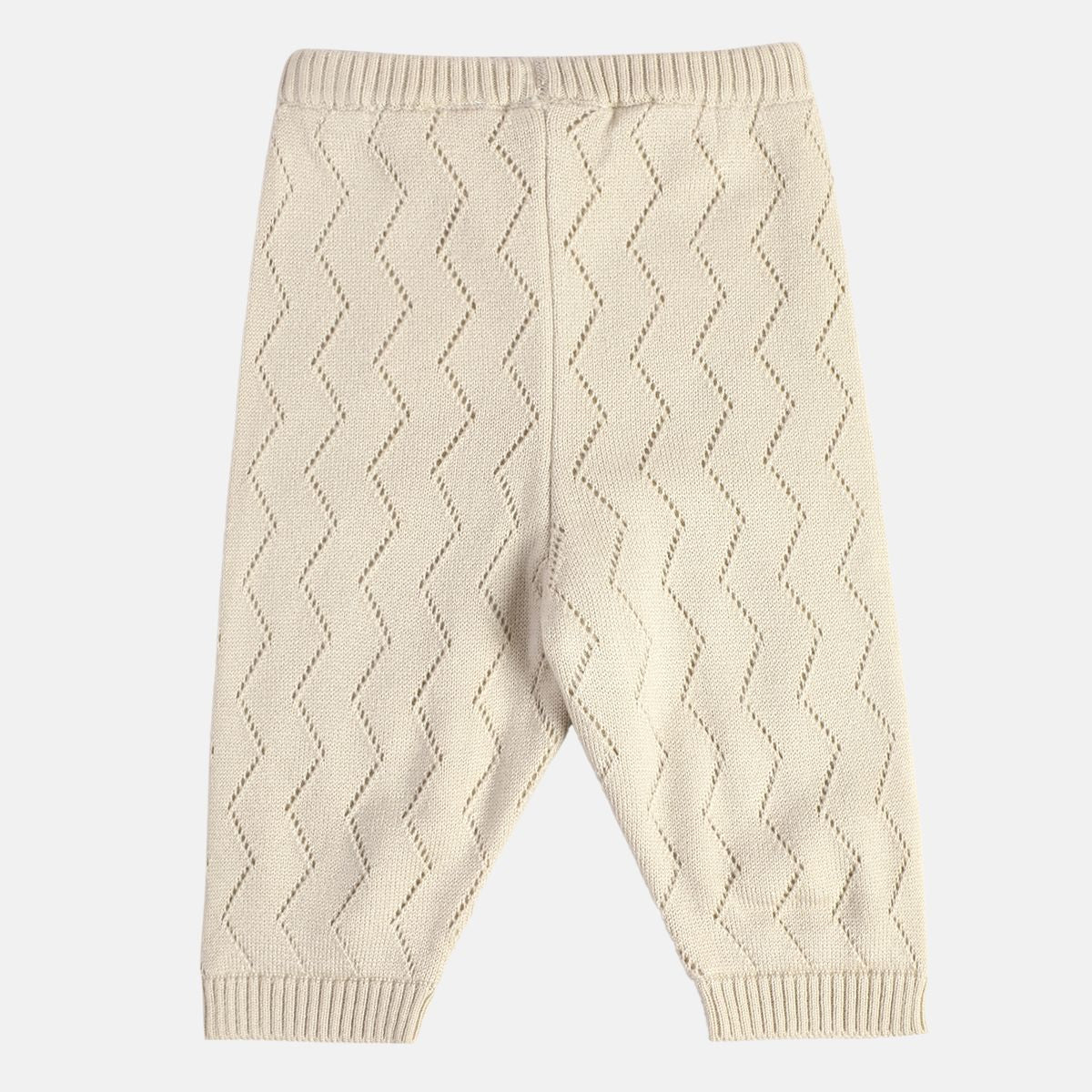 Girls Off White Knit Bottom