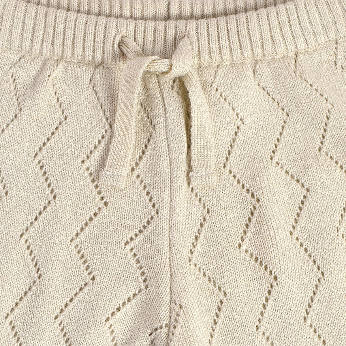 Girls Off White Knit Bottom