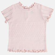 Girls Pink Knit Top