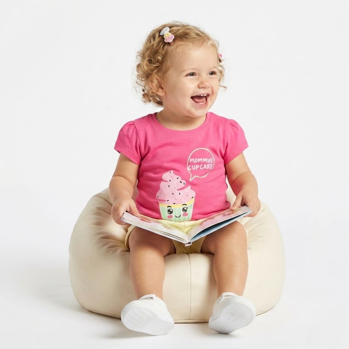 Baby Girls Cupcake Graphic T-Shirt, Pink