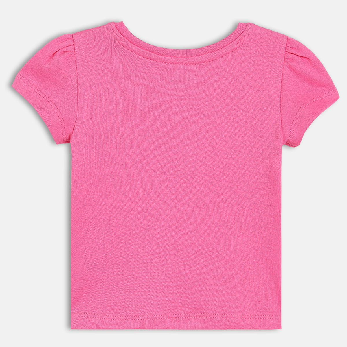 Girls Pink Crew Neck Cap Sleeve Knit Top