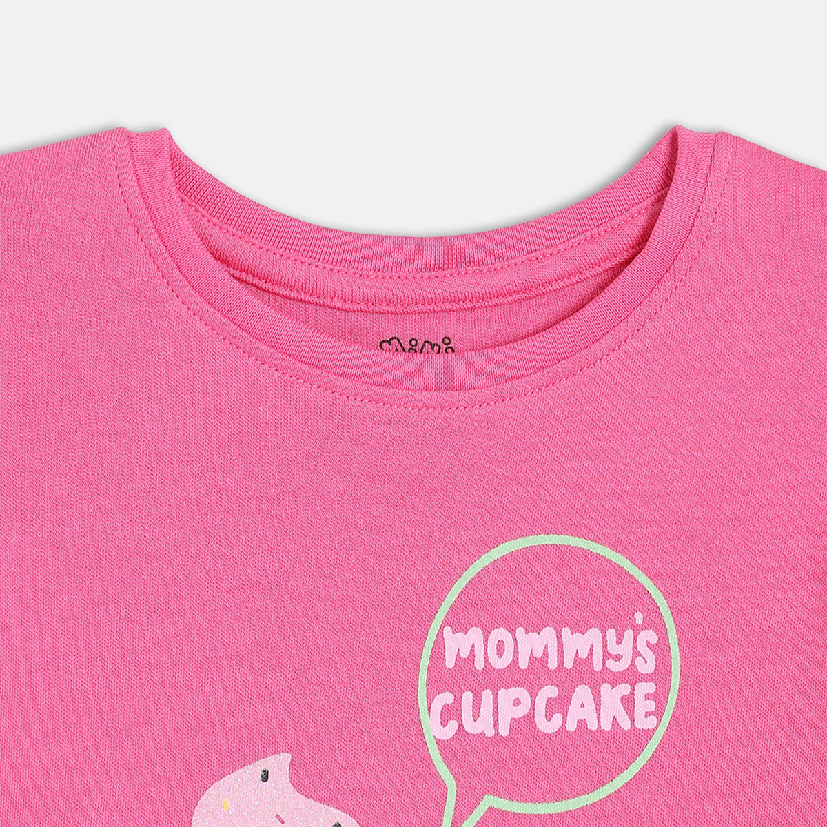 Girls Pink Crew Neck Cap Sleeve Knit Top
