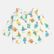 Girls Marshmallow Knit Top