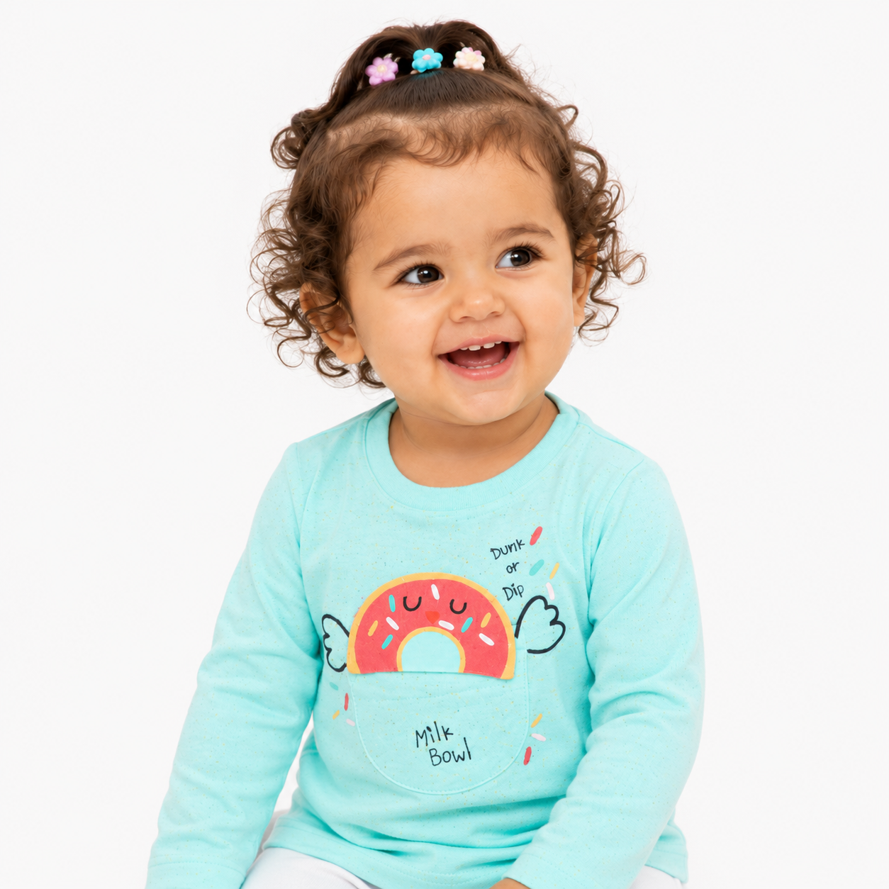 Girls Blue Pack Of 1 Knit Top