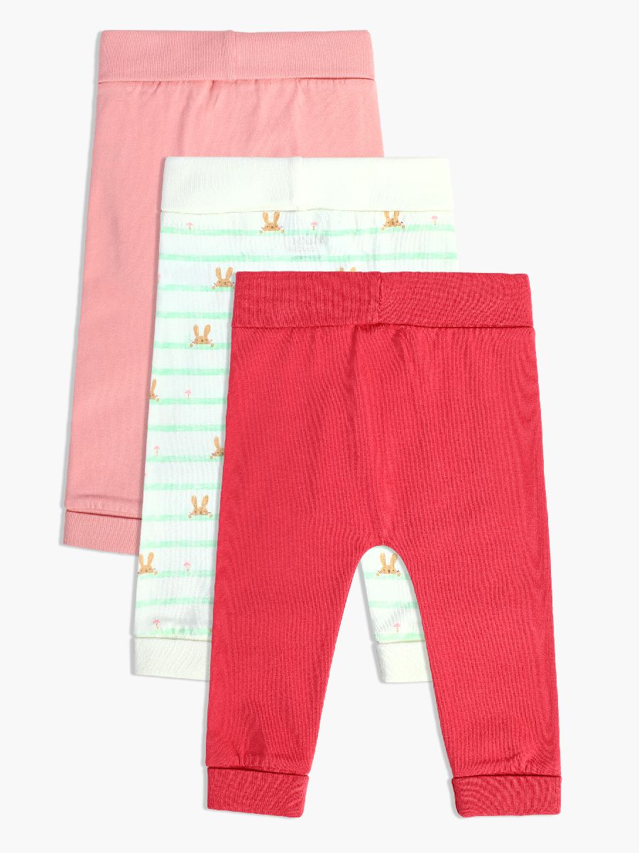 Minicuddles Girl New Born Legging - Multicoloured