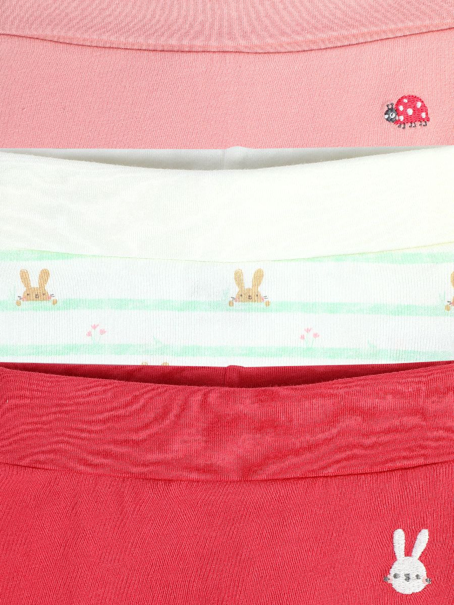 Minicuddles Girl New Born Legging - Multicoloured