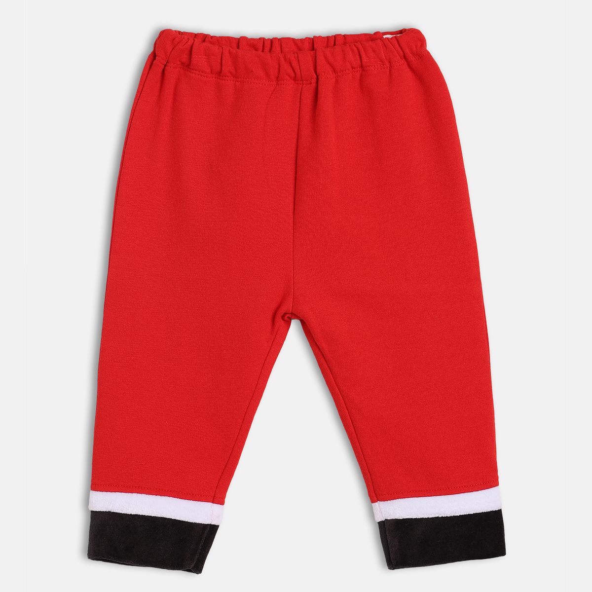 Red Round Neck Top And Bottom