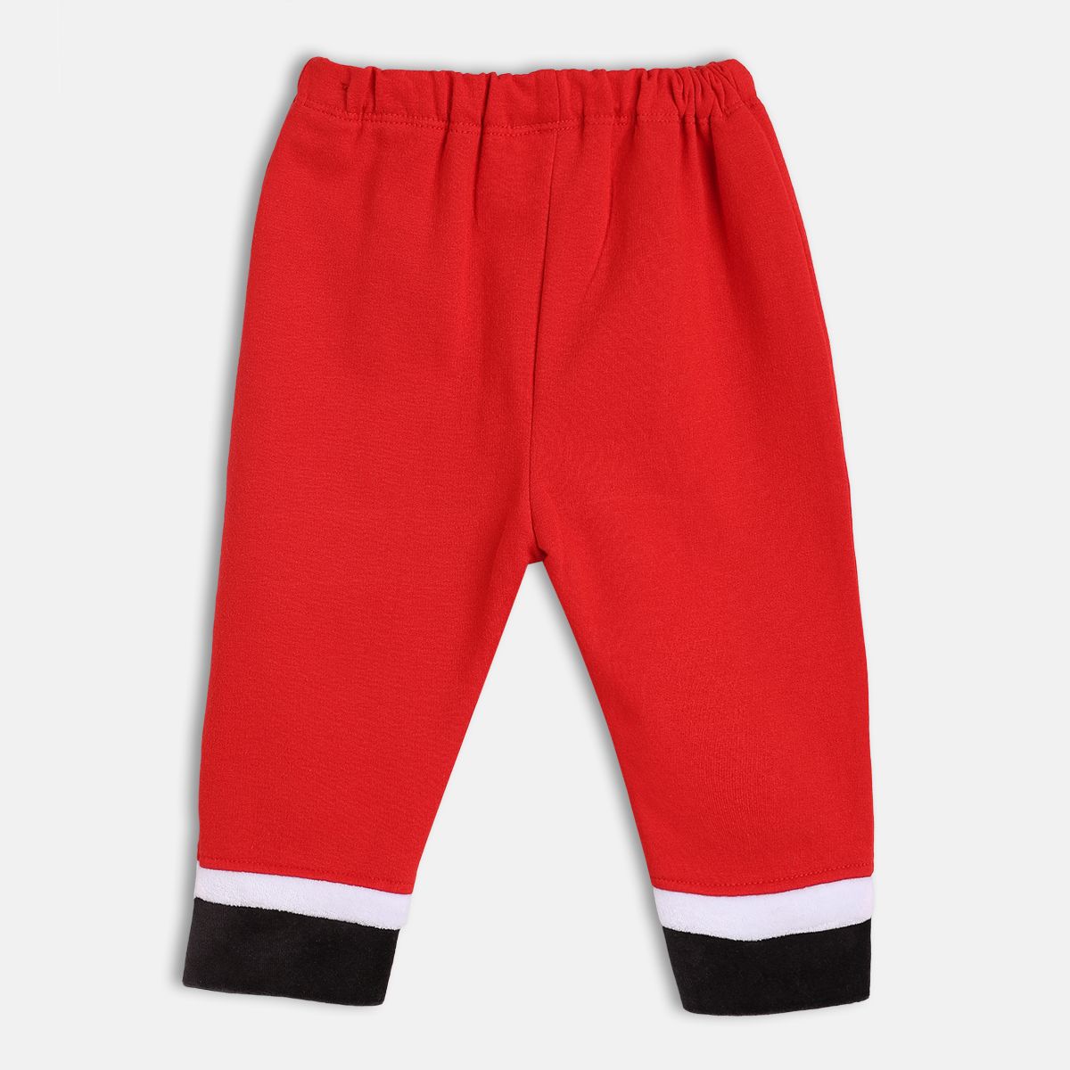 Red Round Neck Top And Bottom