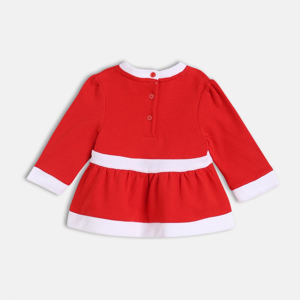 Red Round Neck Top And Bottom