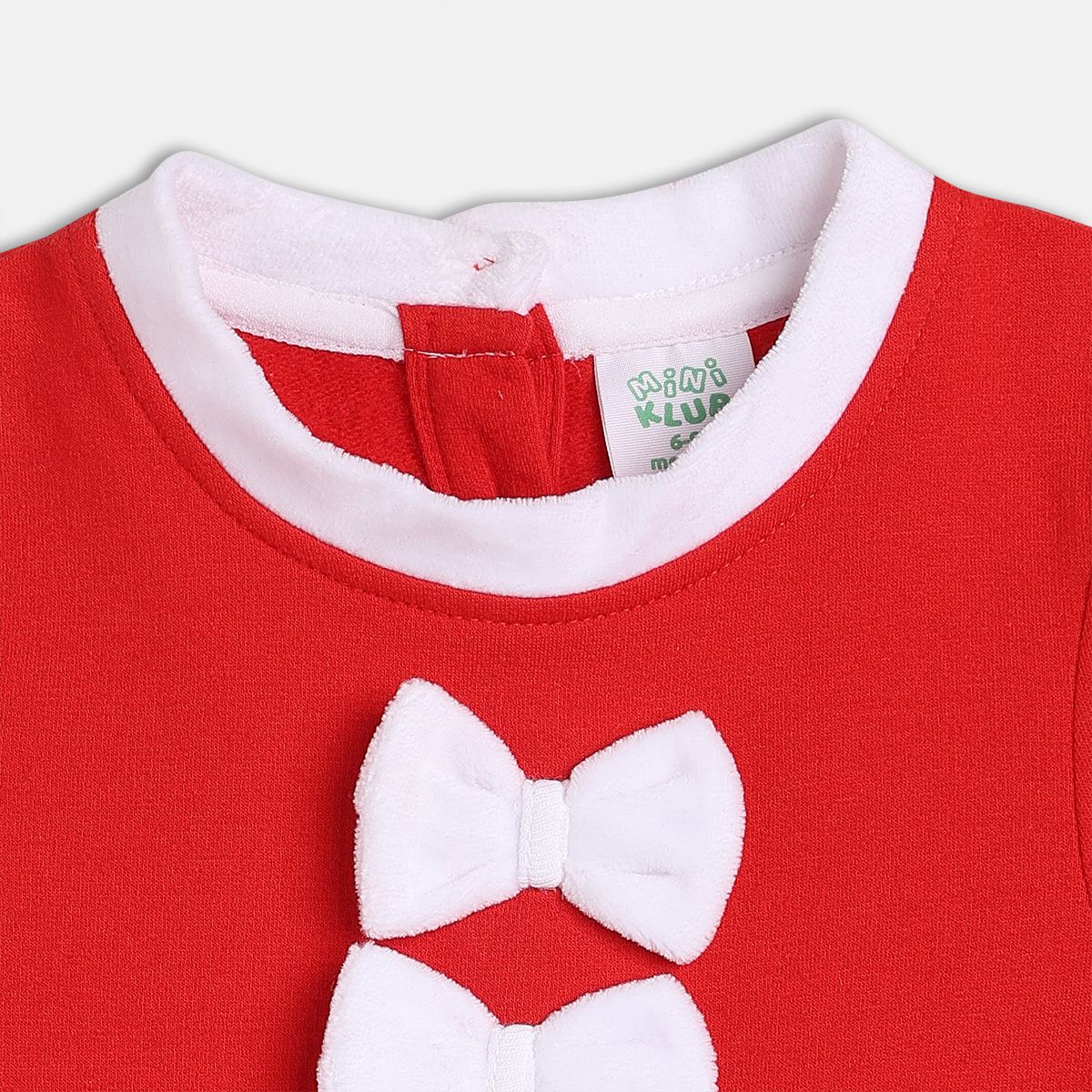 Red Round Neck Top And Bottom