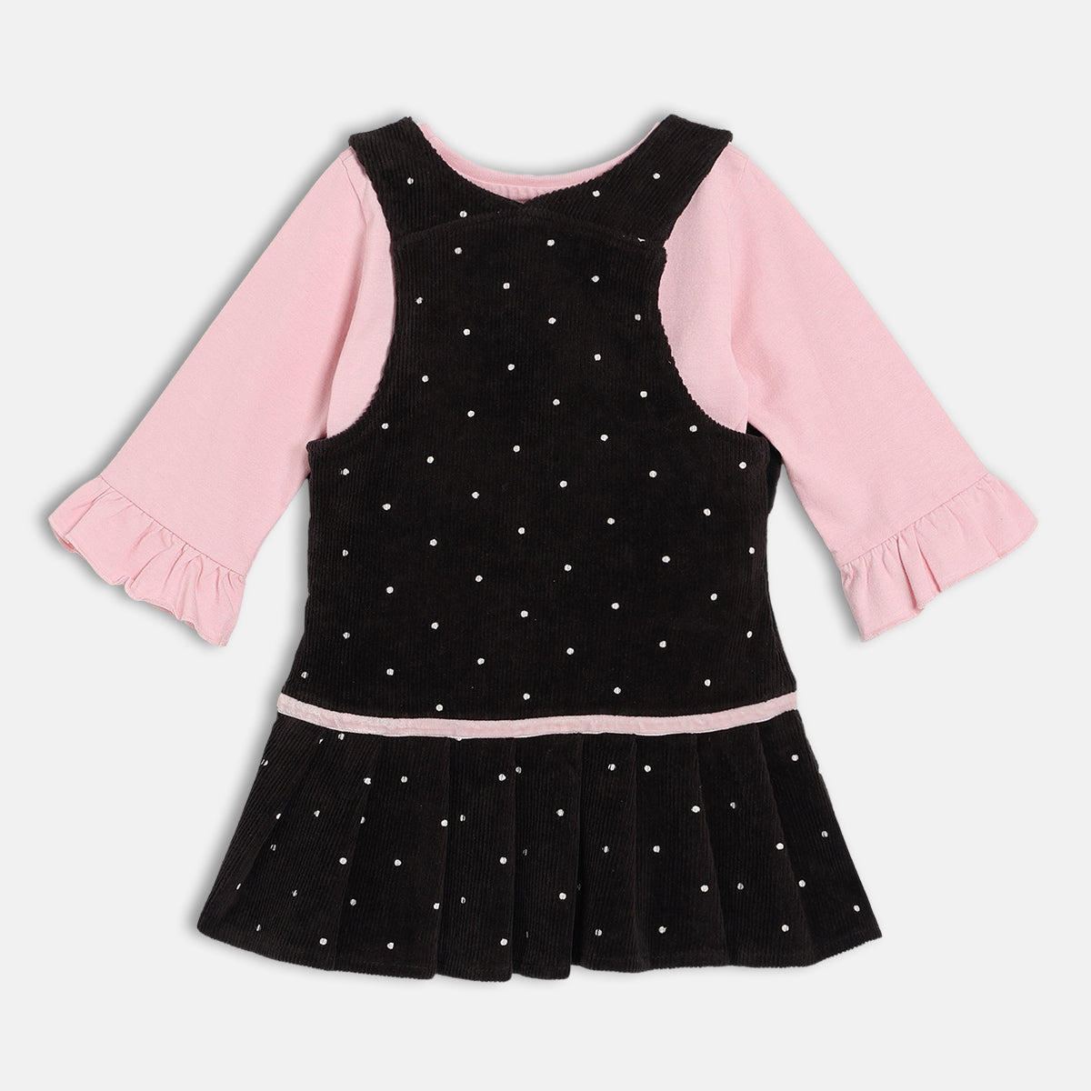 Girl Black Pinny Set