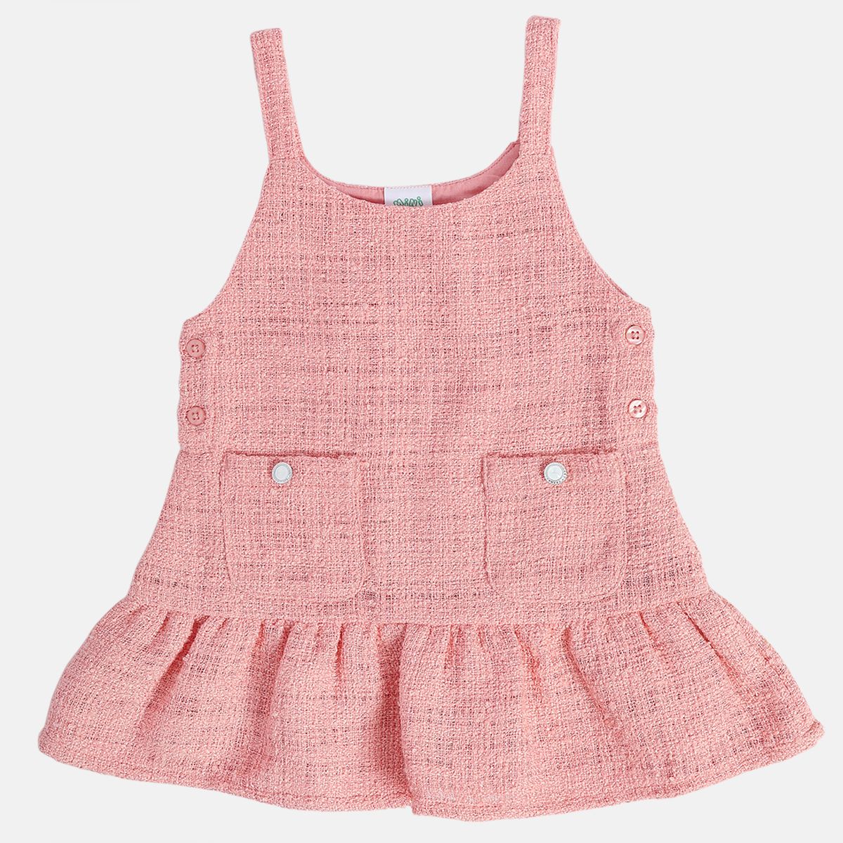 Girls Marshmallow Pinny Set