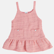 Girls Marshmallow Pinny Set
