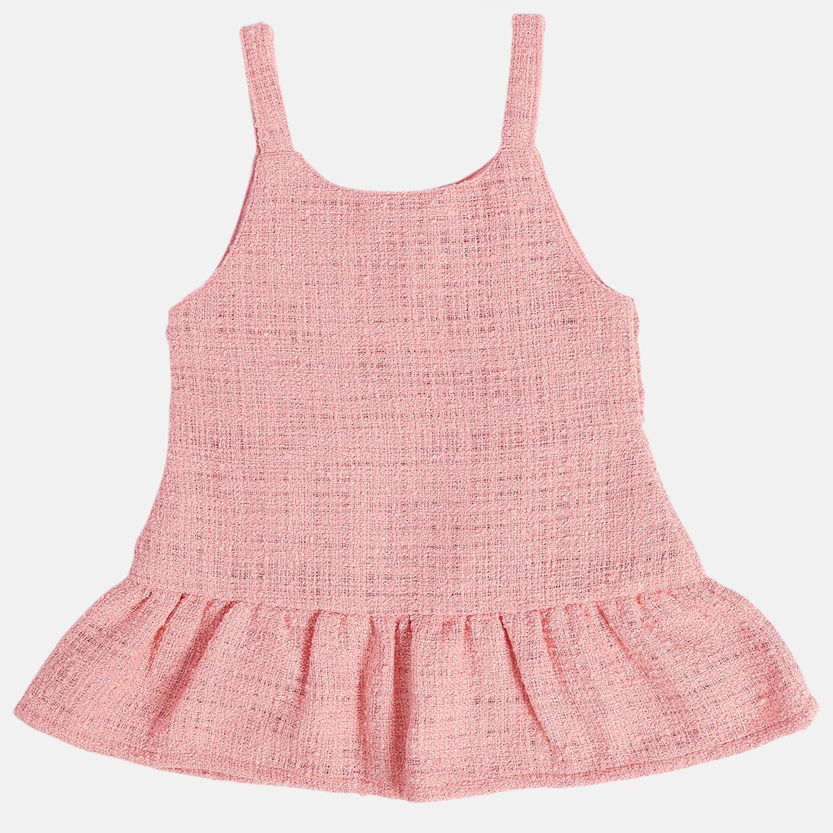 Girls Marshmallow Pinny Set