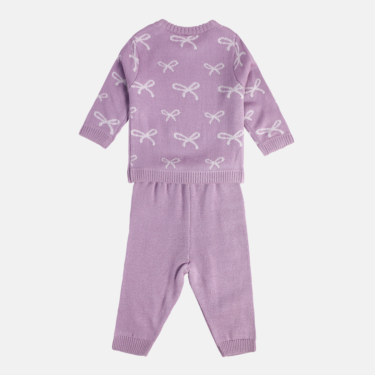 Girls Lilac Hooded Top And Bottom Set