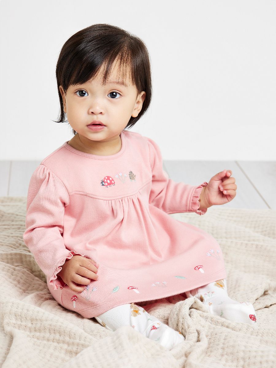 Minicuddles Girl New Born Sleep Suit - Pink