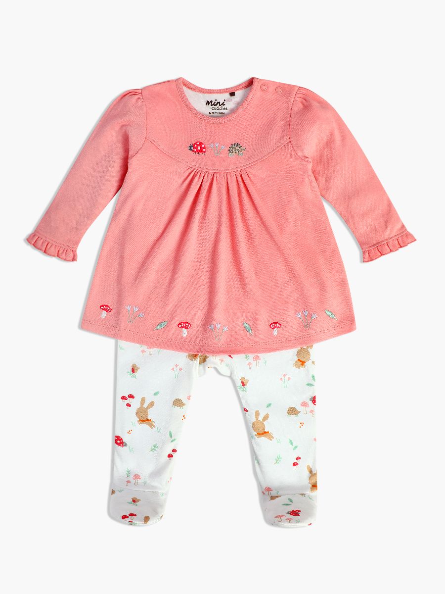 Minicuddles Girl New Born Sleep Suit - Pink