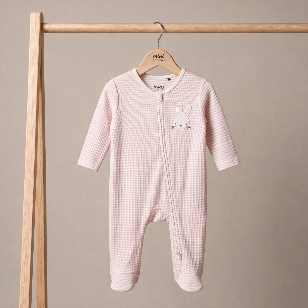 Baby Girls Pink Cotton Sleep Suit Casual Wear
