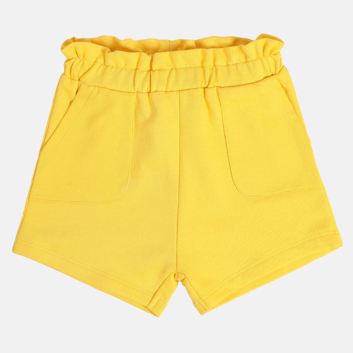 Girls Yellow Pack Of 1 Shorts