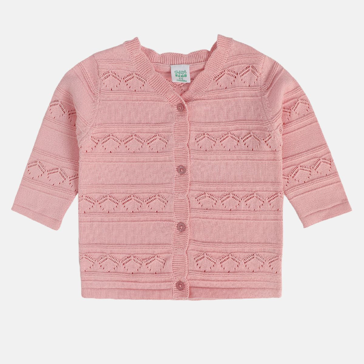 Girls Pink Pack Of 1 Sweater