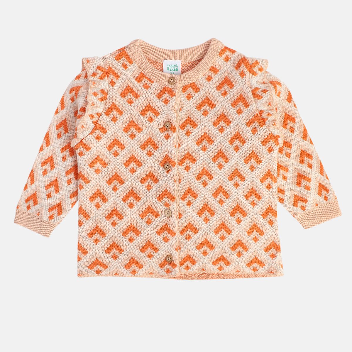 Girls Peach Top And Bottom