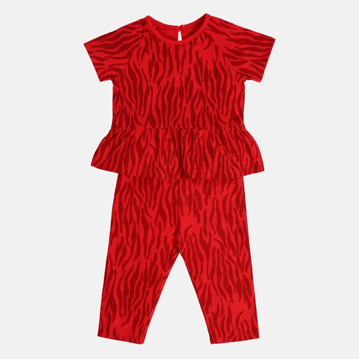 Girls Red Top And Bottom