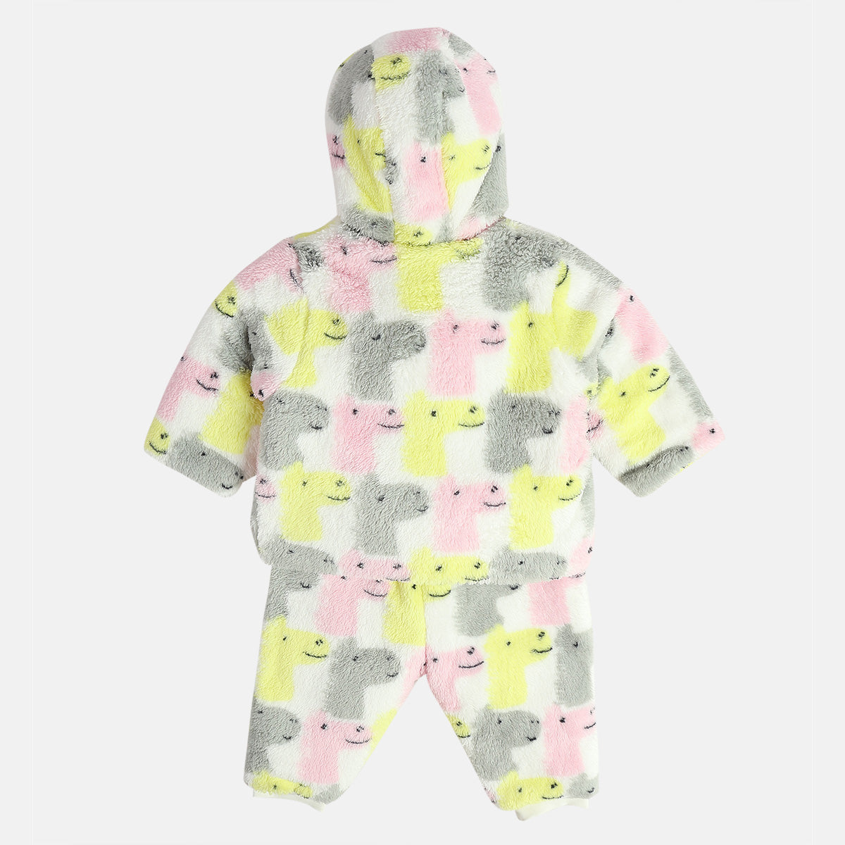 Girls Multi Hooded Top And Bottom (Pack Of 2)