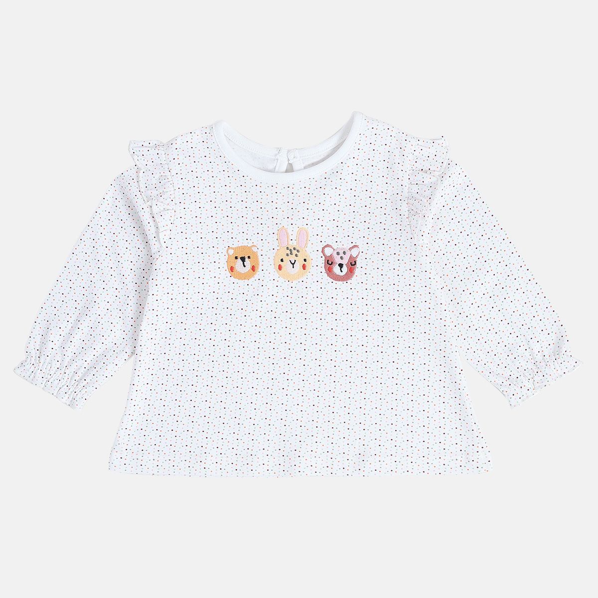 Girls White/Red Top And Bottom (Pack Of 2)