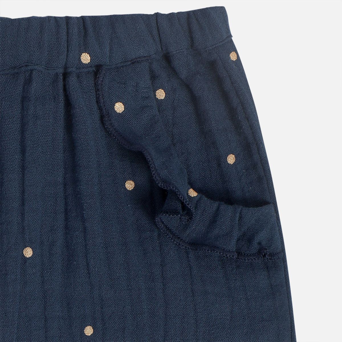 Girls Blue Woven Pant