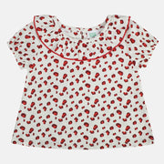 Girls Marshmallow Pack Of 1 Woven Top