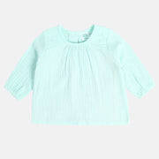 Girls Mint Green Woven Top