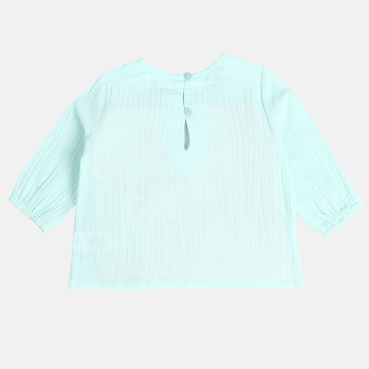 Girls Mint Green Woven Top