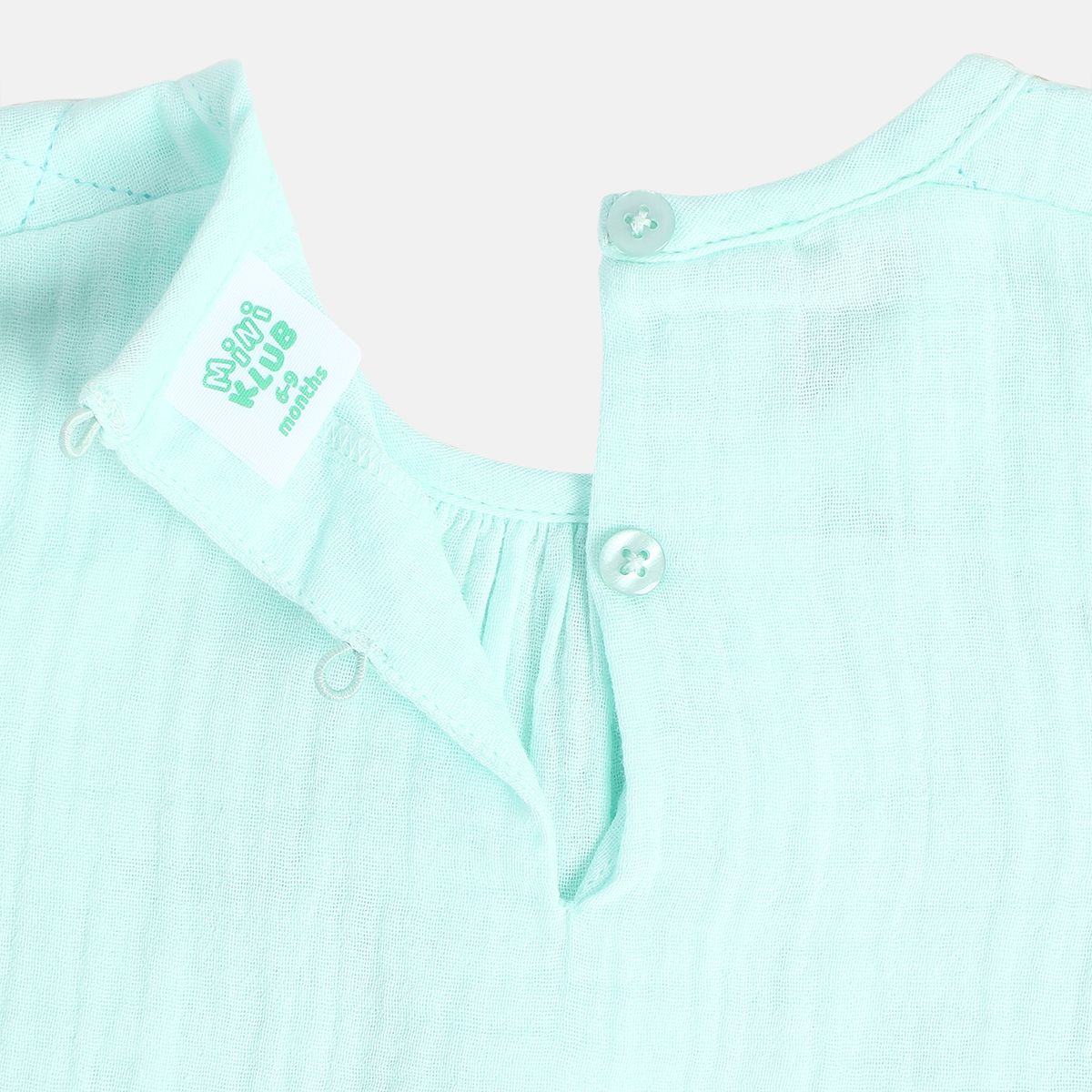 Girls Mint Green Woven Top