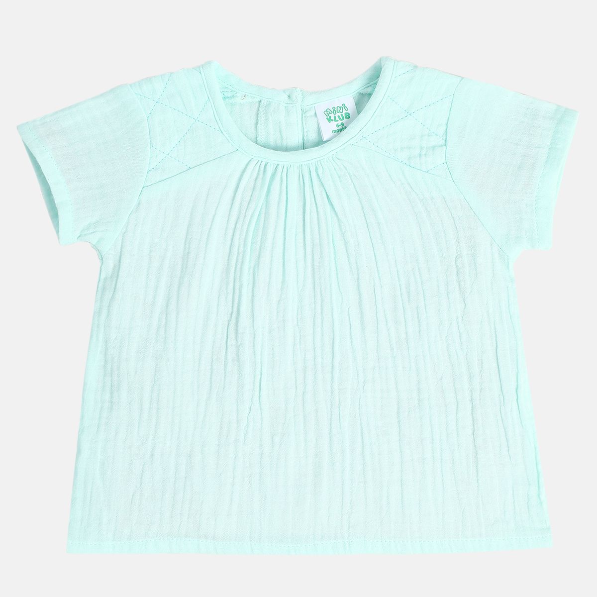 Girls Mint Green Woven Top