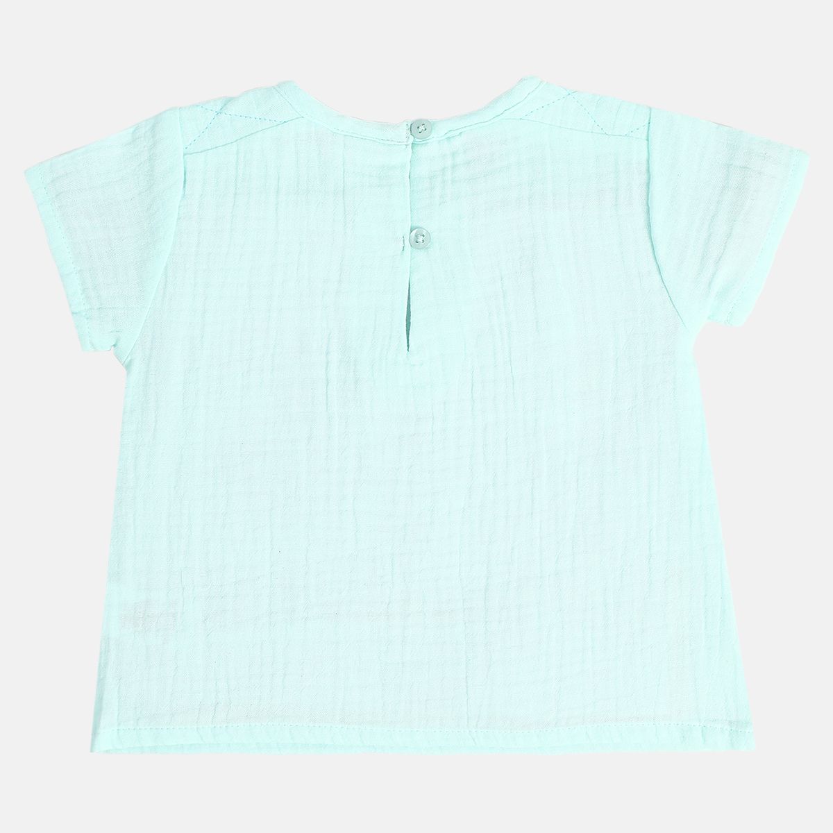 Girls Mint Green Woven Top
