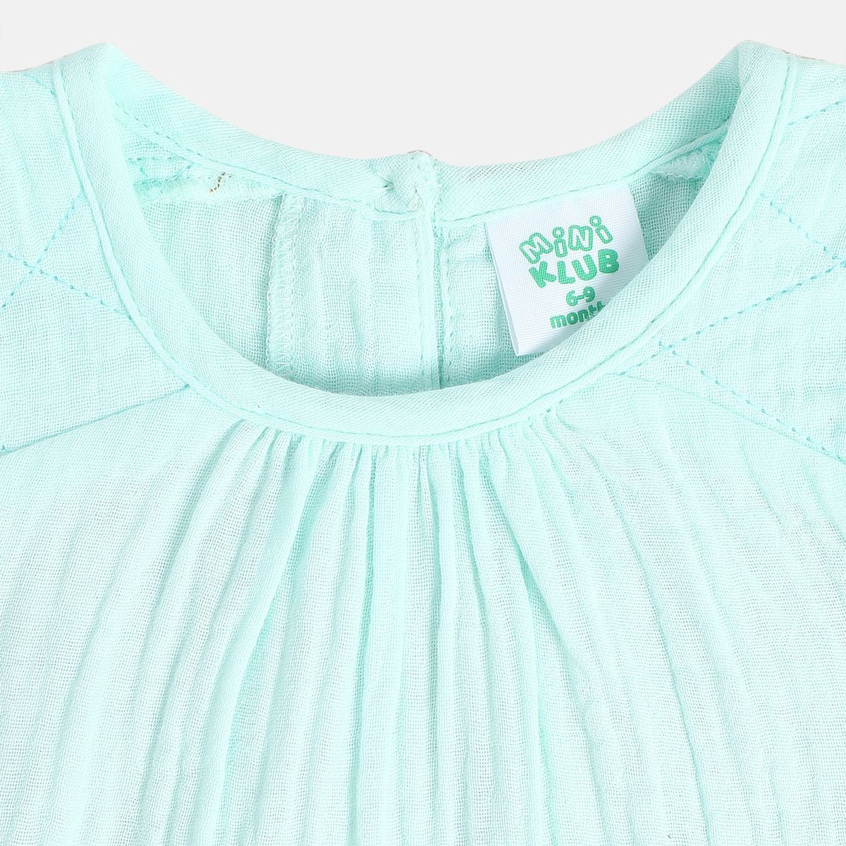 Girls Mint Green Woven Top