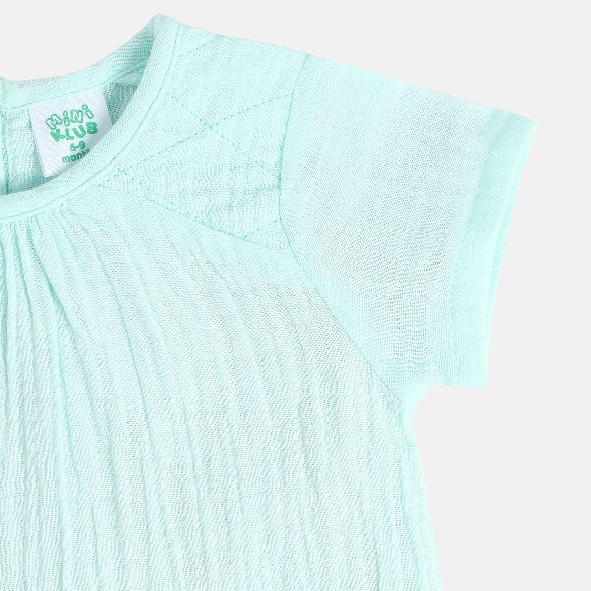 Girls Mint Green Woven Top