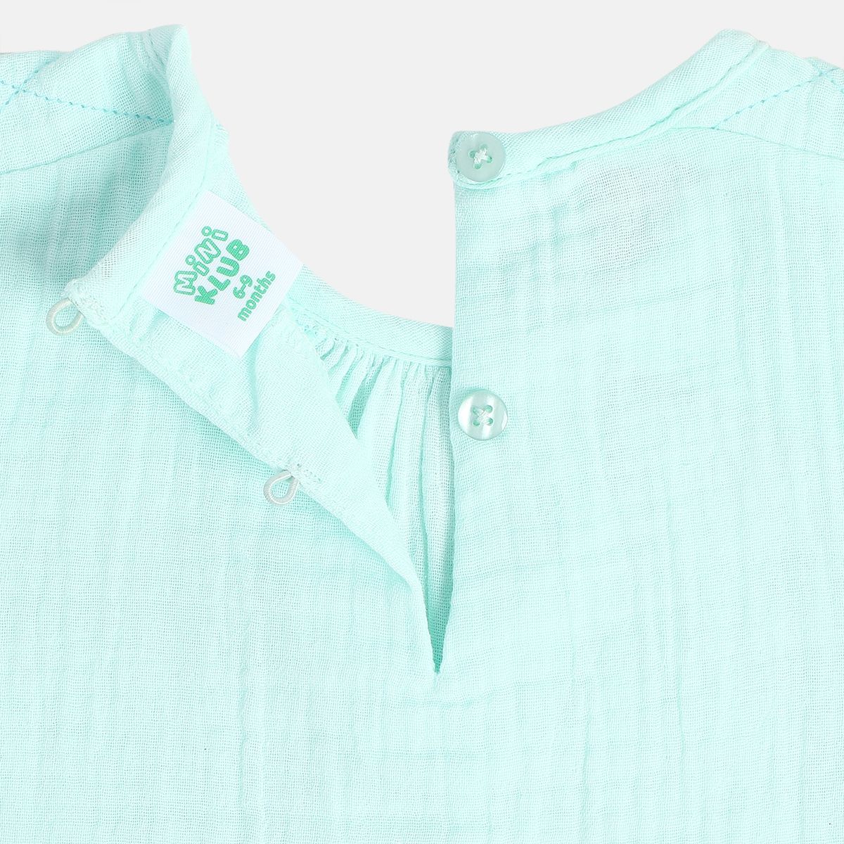 Girls Mint Green Woven Top