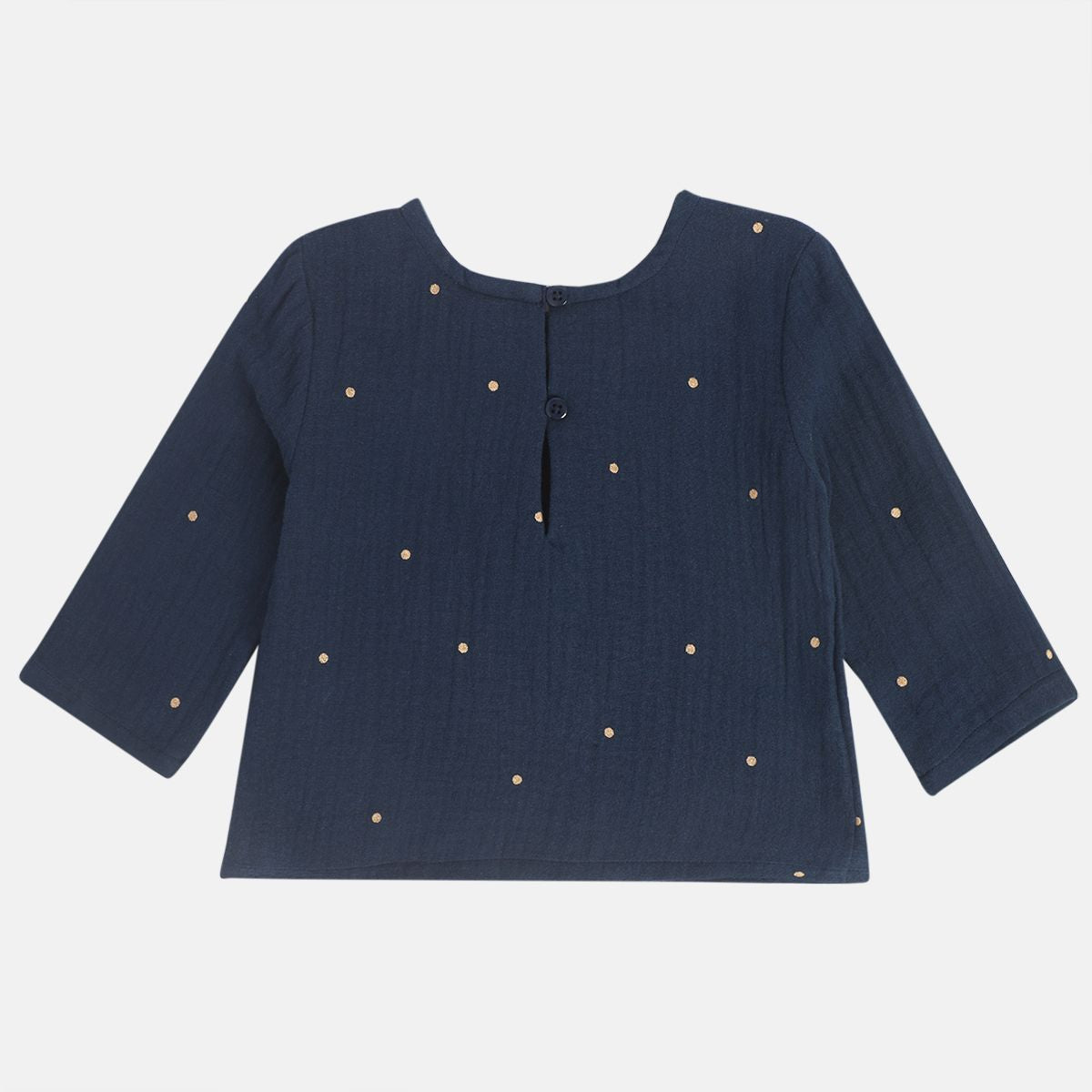 Girls Blue Woven Top