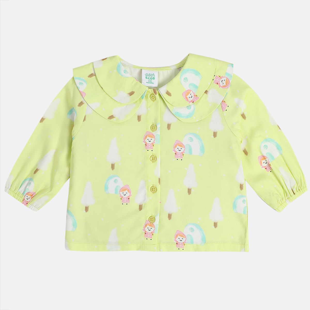 Girls Multi Woven Top
