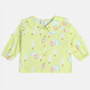 Girls Multi Woven Top
