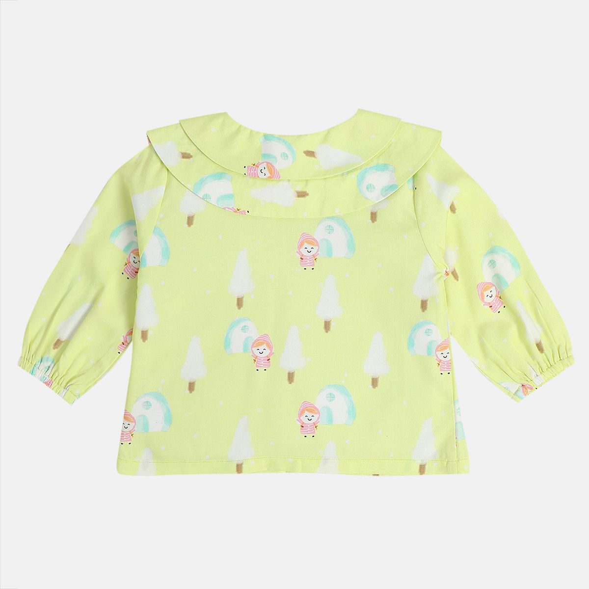 Girls Multi Woven Top