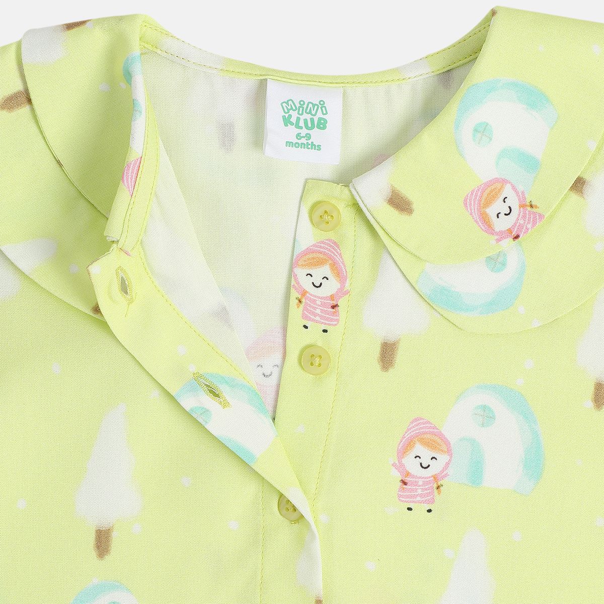 Girls Multi Woven Top